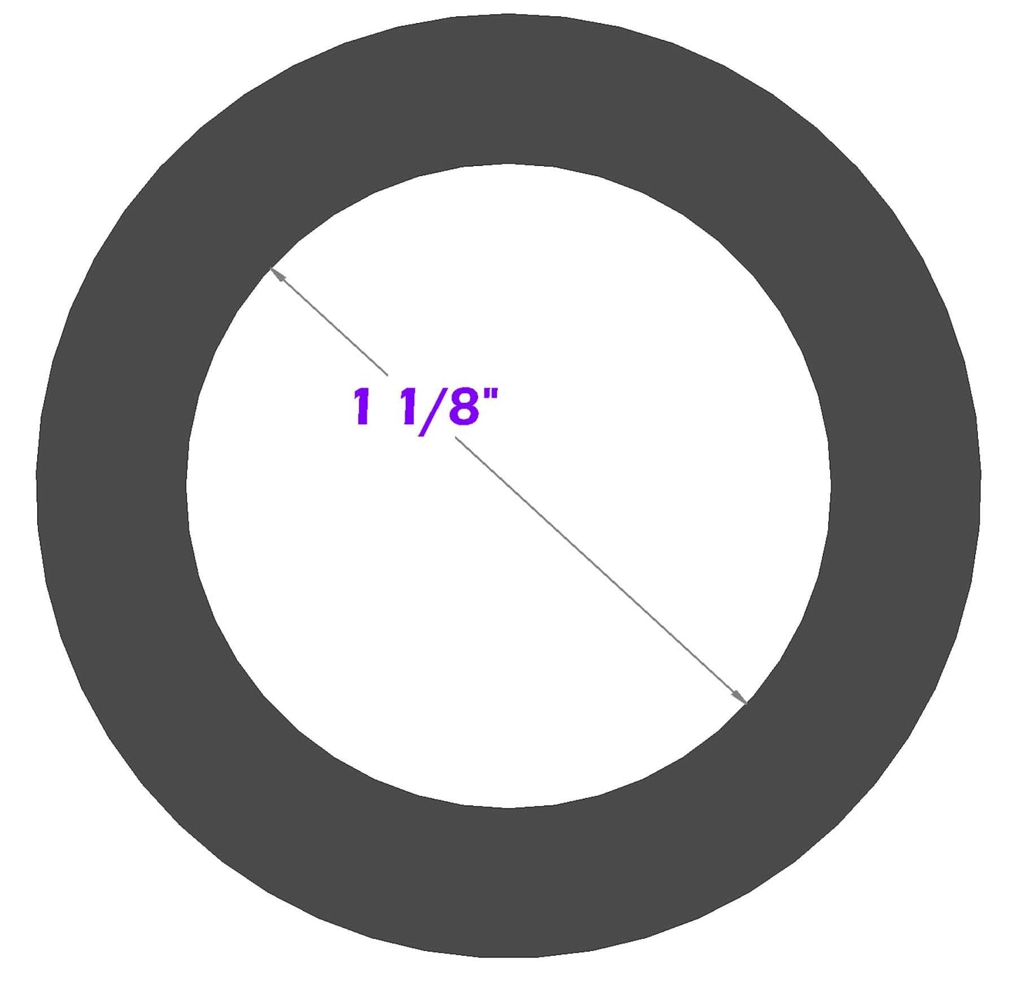 1 ¹/⁸" Standard Mac Ride Mounting Bracket Spacer